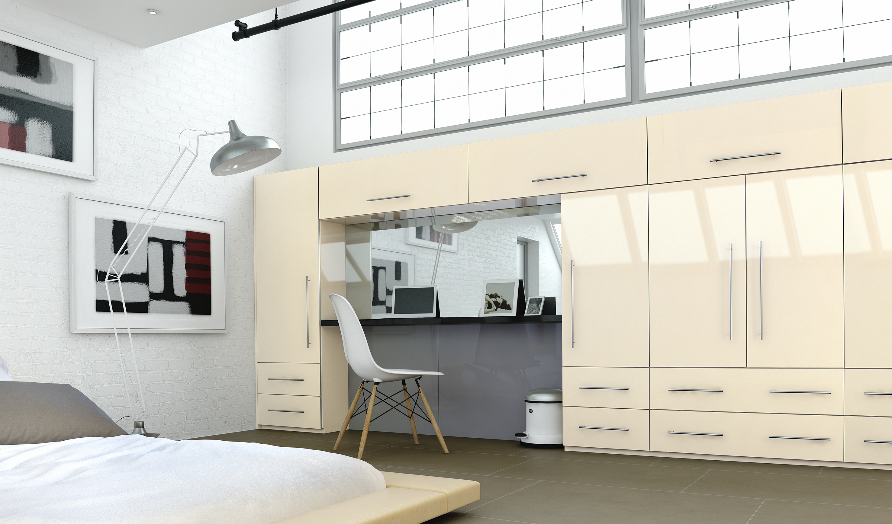 Zurfiz Gloss Door - With Glass Effect Edge